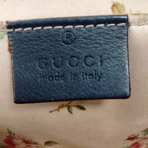 Gorgeous Denim Gucci Marmont Crossbody Bag with Pearl Logo! Authentic - Picture 9 of 9